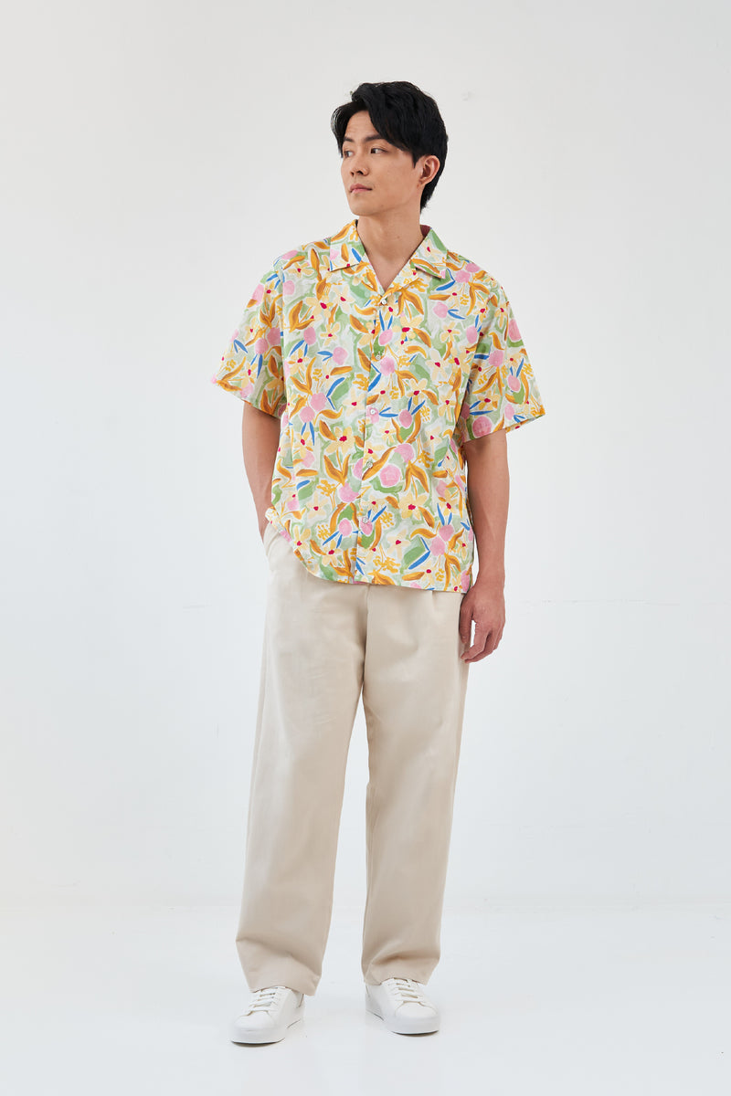 Night-Blooming Retro Rayon Aloha Men's Shirt main image 1
