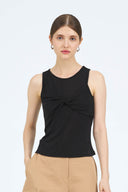 Fabia Twist Front Sleeveless Top