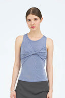 Fabia Twist Front Sleeveless Top