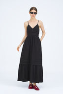 Oriana Tie-Back Maxi Dress