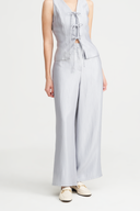 Shiloh Metallic-Effect Straight Pants