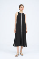[Restocked] Edna Contrast Piping A-Line Dress