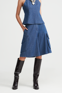 Mois Denim Cargo Bermuda Shorts