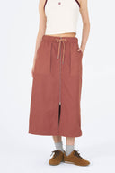 Moxie Zip-Front Detail Skirt