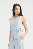 Hadley Sleeveless Wrap Top