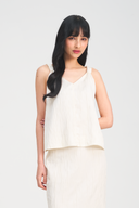 [Restocked] Salome Ribbon Tie Strap Top