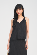 [Restocked] Salome Ribbon Tie Strap Top