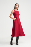 Camren Florentine Neck Midaxi Dress