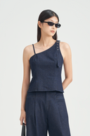 Janet Buckle Detailed Toga Top