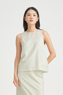 Runa Sheer Layered Sleeveless Top
