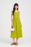 Aniya Square Neck Midi Dress