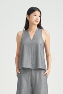 [Preorder] Ada Pinstripe Sleeveless Top