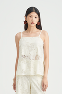 Alegra Semi Sheer Lace Camisole Top