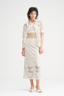 Eulalie Lace Collared Button Down Shirt