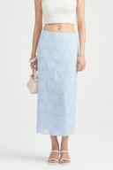 Cecille Floral Textured Midi Skirt
