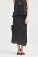 Runa Sheer Column Skirt