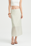 Runa Sheer Column Skirt