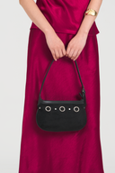 Vega Mini Shoulder Bag with Metallic Accent
