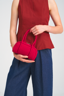 Aira Mini Suede Handbag with Sling Strap