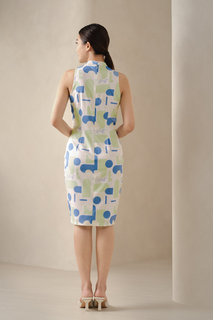 Yacht21, Yacht 21, yacht21, yacht 21, Y21, y21, womenswear, ladieswear, ladies, fashion, clothing, LNY, lunar new year, cheongsam, chinese new year, oriental, dress, mandarin collar, prints, printed, pattern, elegant, feminine, classic, delicate, flora, fuss-free, low ironing, wrinkle free, comfortable, Aera Printed Cheongsam
