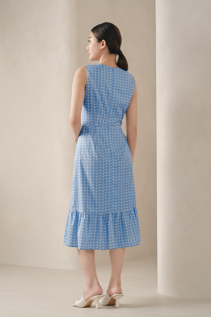 Yacht21, Yacht 21, yacht21, yacht 21, Y21, y21, womenswear, ladieswear, ladies, fashion, clothing,  fuss-free, low ironing, wrinkle free, casual, easy, versatile, comfortable, prints, printed, pattern, elegant, feminine, classic, delicate, dress, midi, Leanna Midi Dress